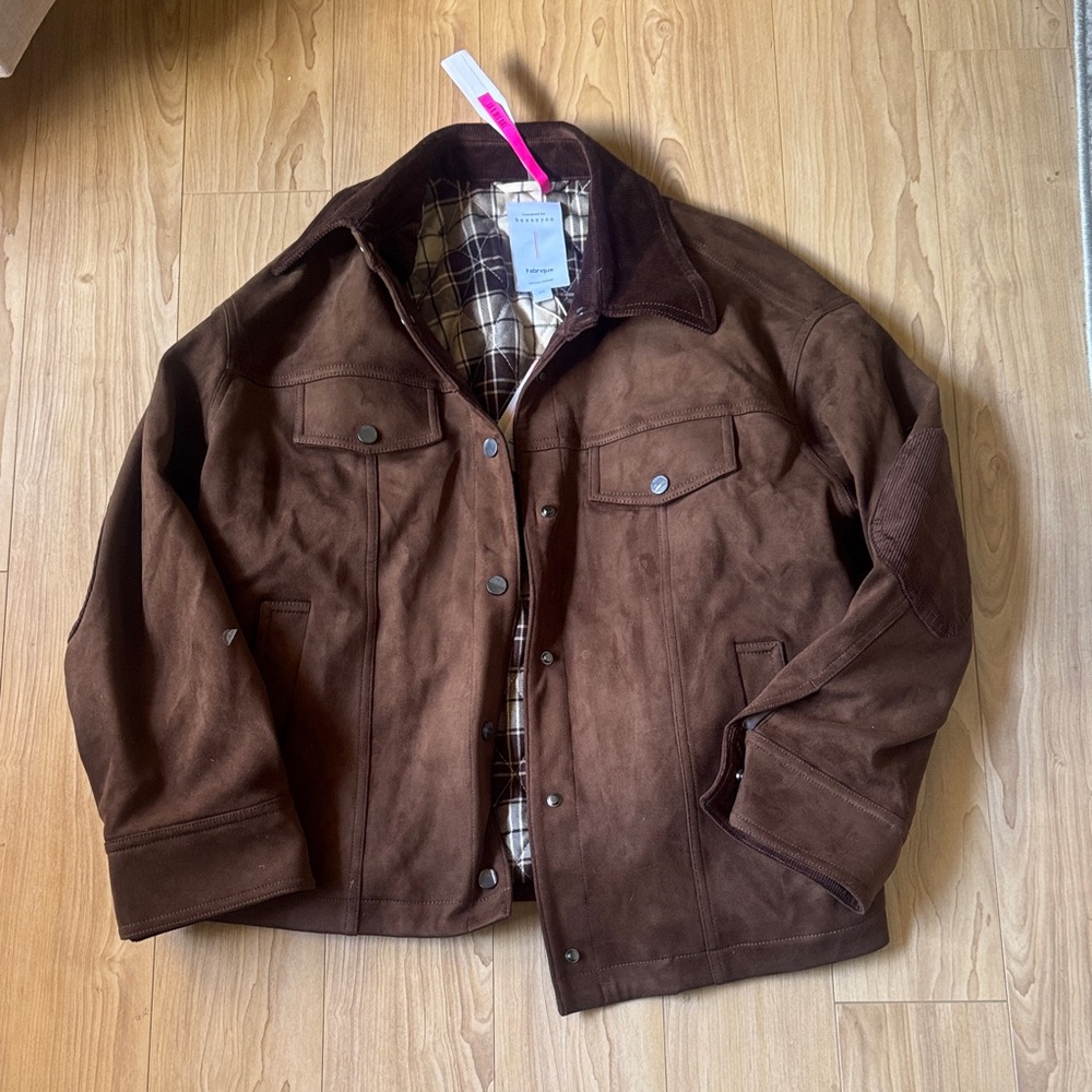 Bella Faux Suede Puffer Jacket